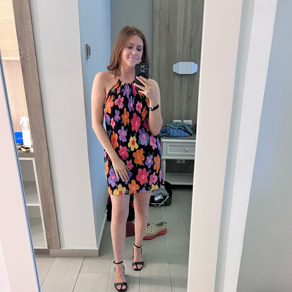 Peppermayo Floral Halter Neck Dress - Multicolor